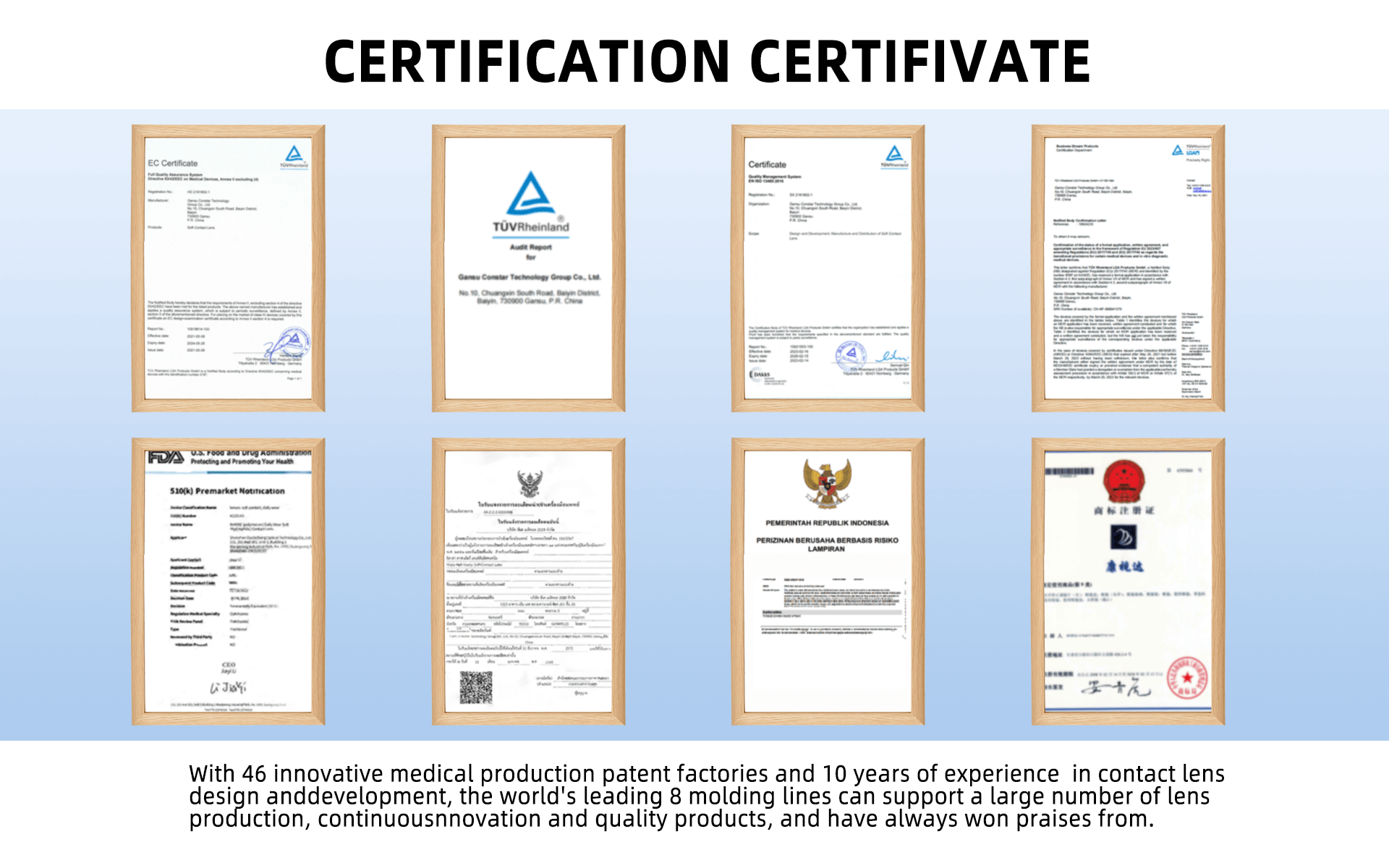 CERTIFICATION CERTIFIVATE